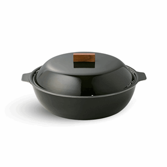 IH-Emaille-Topf 2L Holzkohle