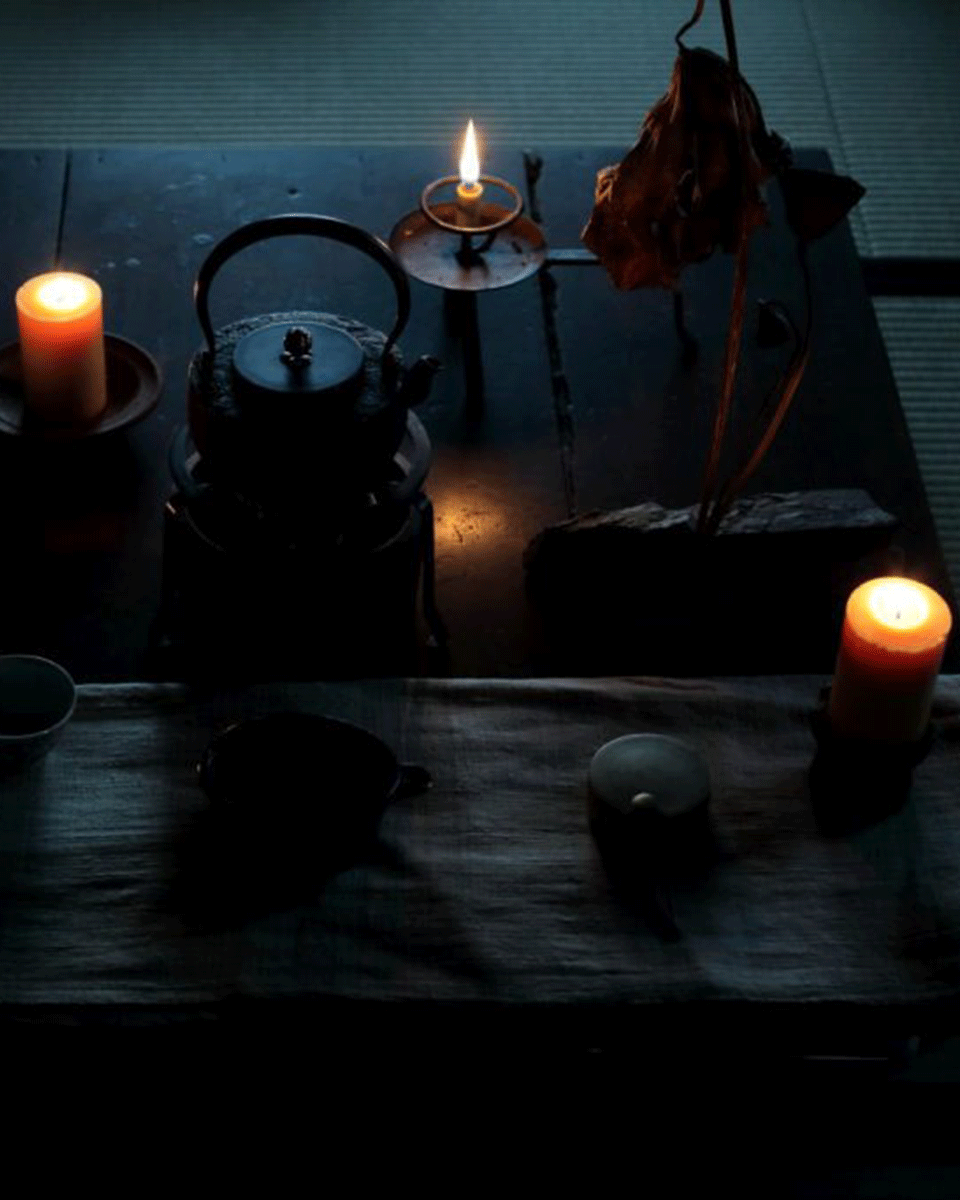 Daiyo Reiskleiewachskerze ROKKAKU [Sechseck]