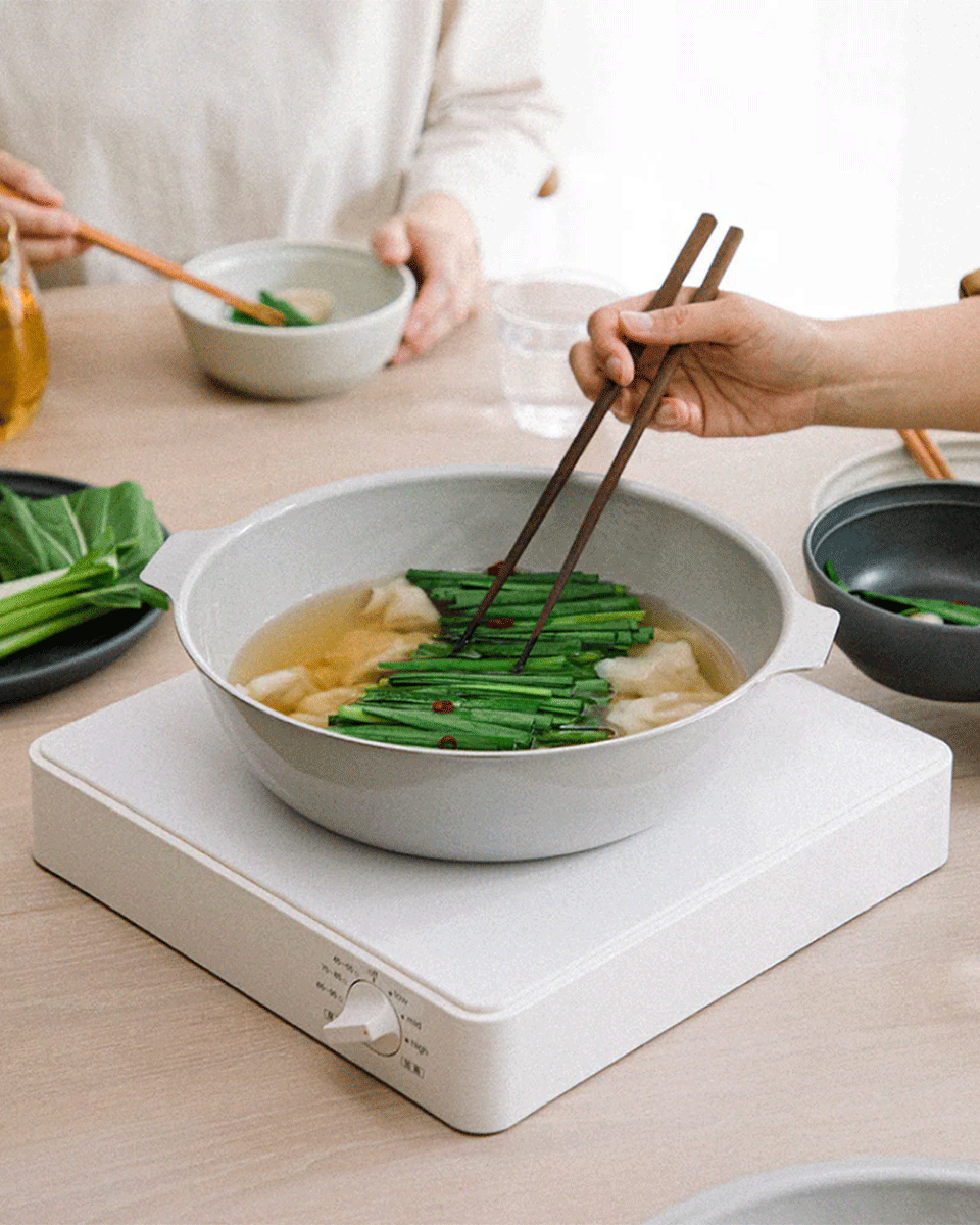 Kinto KAKOMI IH-Emaille-Topf 2L Sandbeige