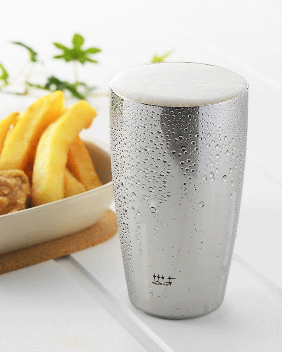 Migakiya Syndicate Bier Becher 400 ml, 24 Karat Gold