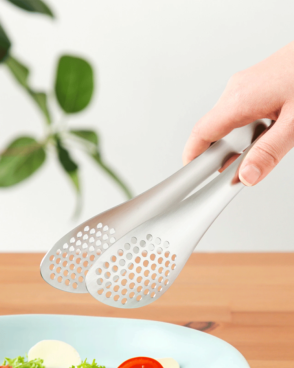 Sori Yanagi Stainless Steel Perforated Tongs