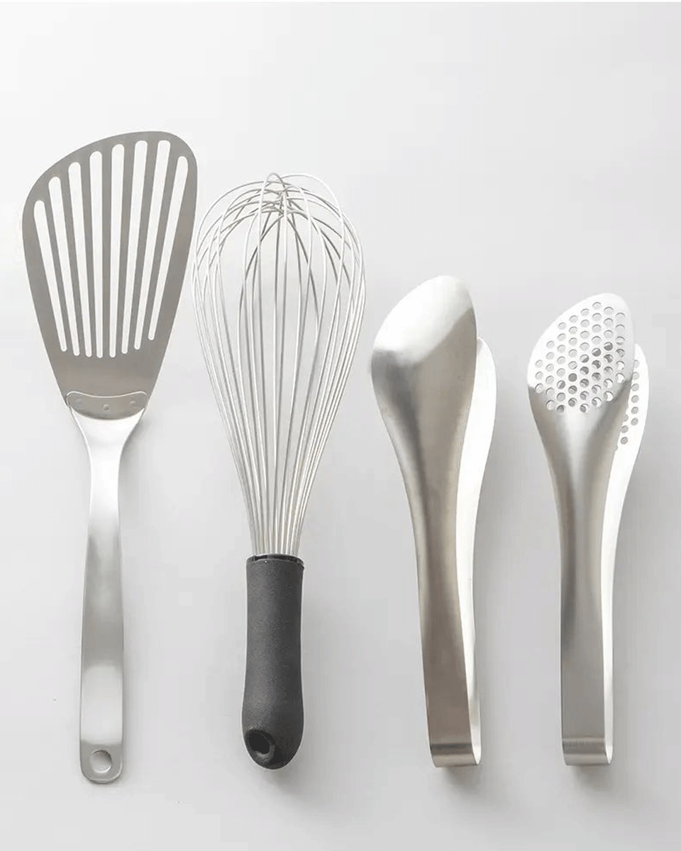 Sori Yanagi Stainless Steel Perforated Tongs