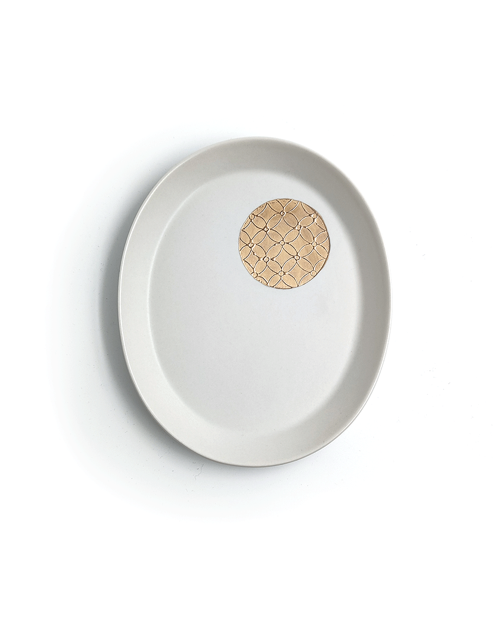 Tobeyaki Premium Style elliptische Platte Hare no Utsuwa