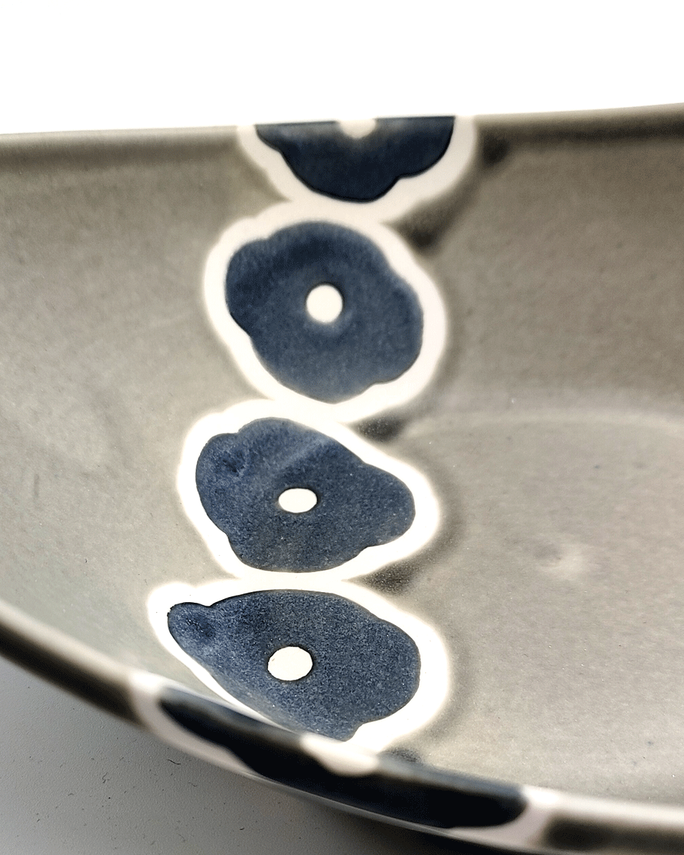 Tobeyaki Bootsschüssel graublau